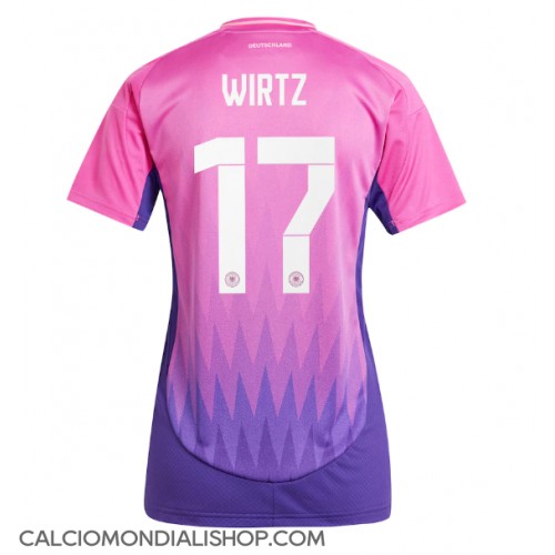 Maglie da calcio Germania Florian Wirtz #17 Seconda Maglia Femminile Europei 2024 Manica Corta